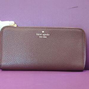 Kate Spade Textured Maroon Wallet